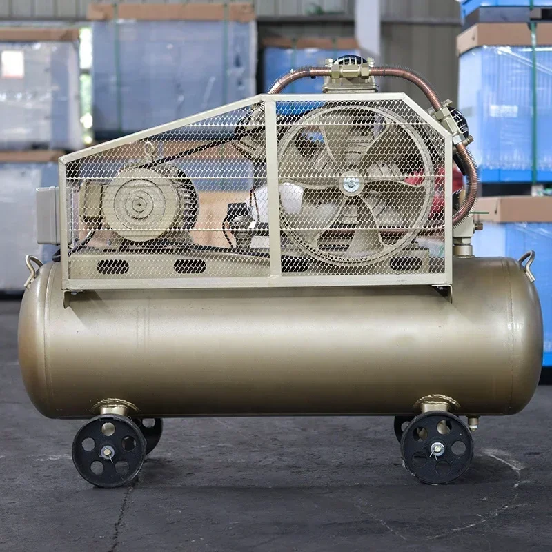 Air Compressor Electric Direct Driven Reciprocating Type Compressor Portable Jet Engine Compressor Belt Driven 3KW 4 3phase