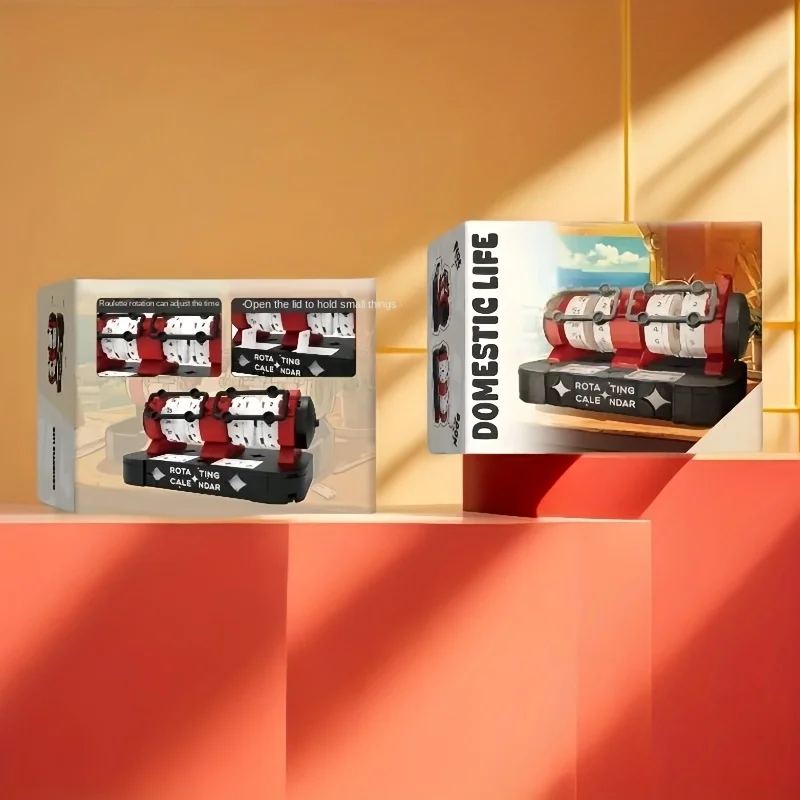 작은 입자 빌딩 블록 회전 책상 달력 향수 빌딩 블록 조립 모델 크리 에이 티브 데스크탑 장식 소년과