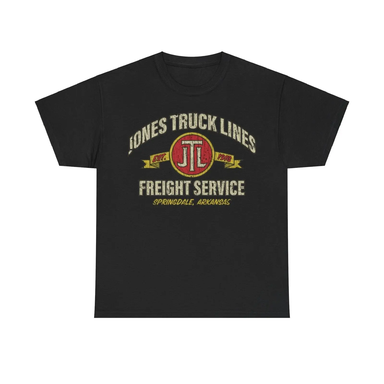 Jones Truck Lines Freight Service 1918 Trucking Distressed Print T shirt