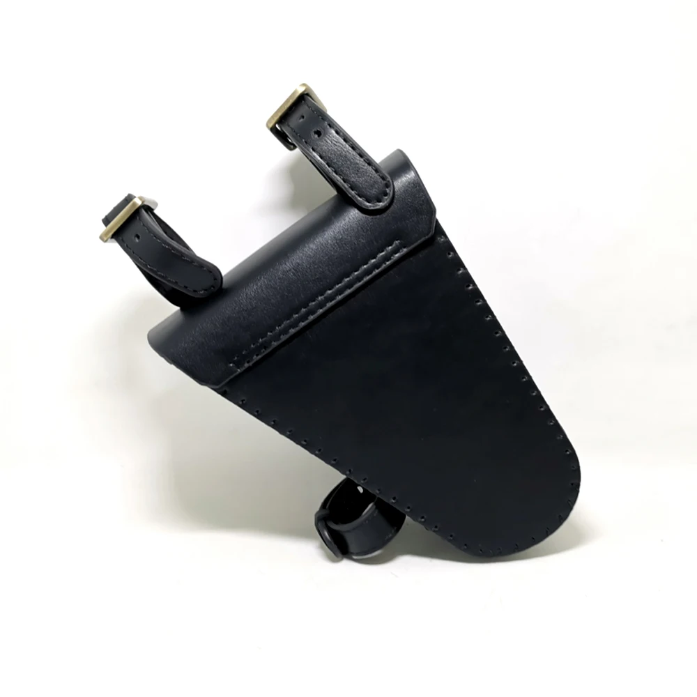 Hand Made Make Retro Bicycle With Beam Triangle Bag Kit Leather Nostalgic Classic Style PU Material Cycling Tool Bags G05