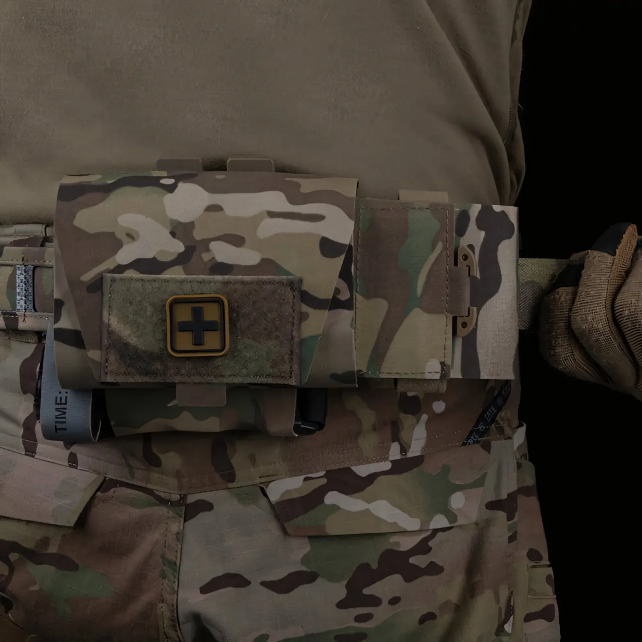 Wosport Small V2 Medical Pouch Cordura Quick Access Detachable Insert M System Belt Mount Tourniquet Holder First Aid Organizer