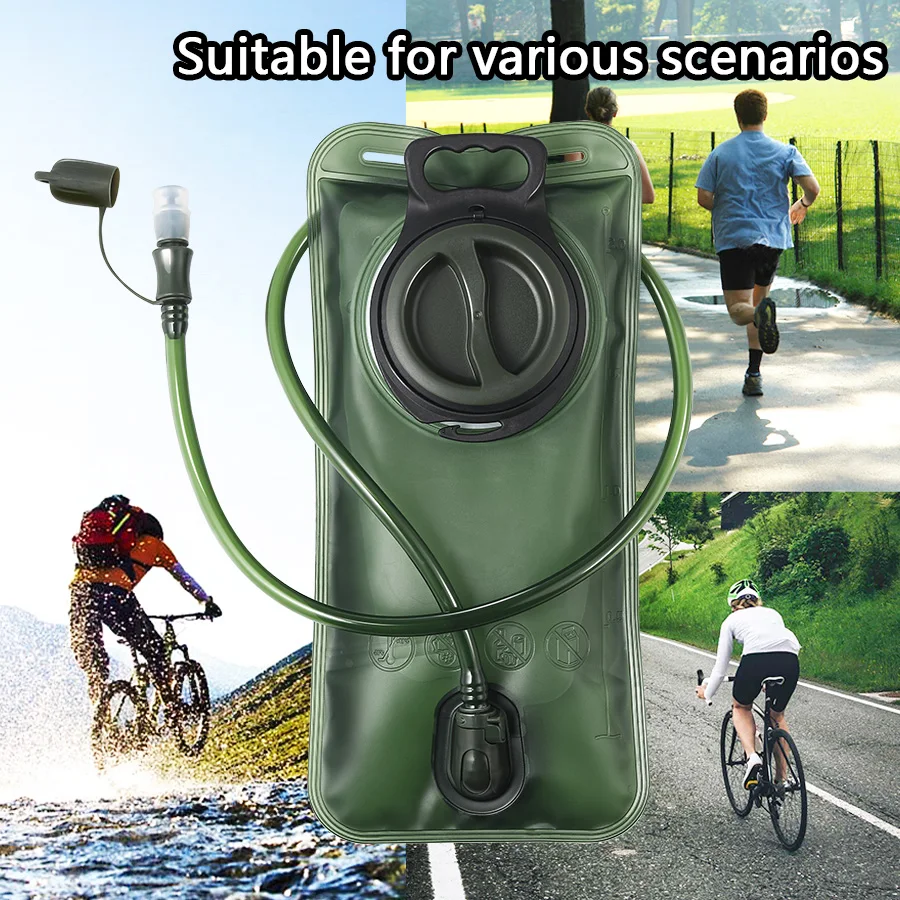 Quick release 1.5L-3.0L hiking backpack leak proof water bag BPA free water bag suitable for camping, cycling, and running