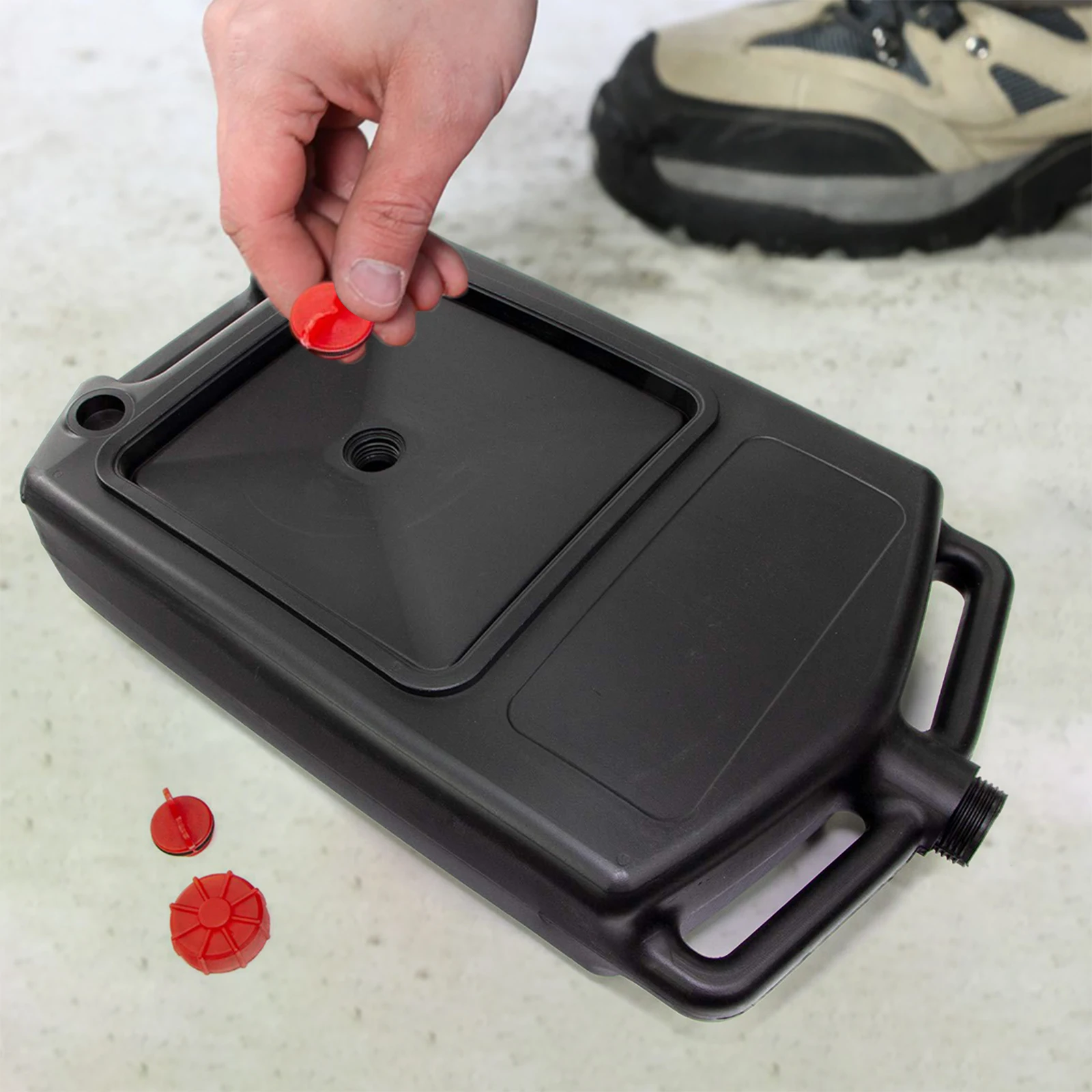 

8L Waste Engine Oil Collector with Lid Oil Receiving Basin Large Capacity Heavy Duty Oil Change Tray Automotive Maintenance Tool