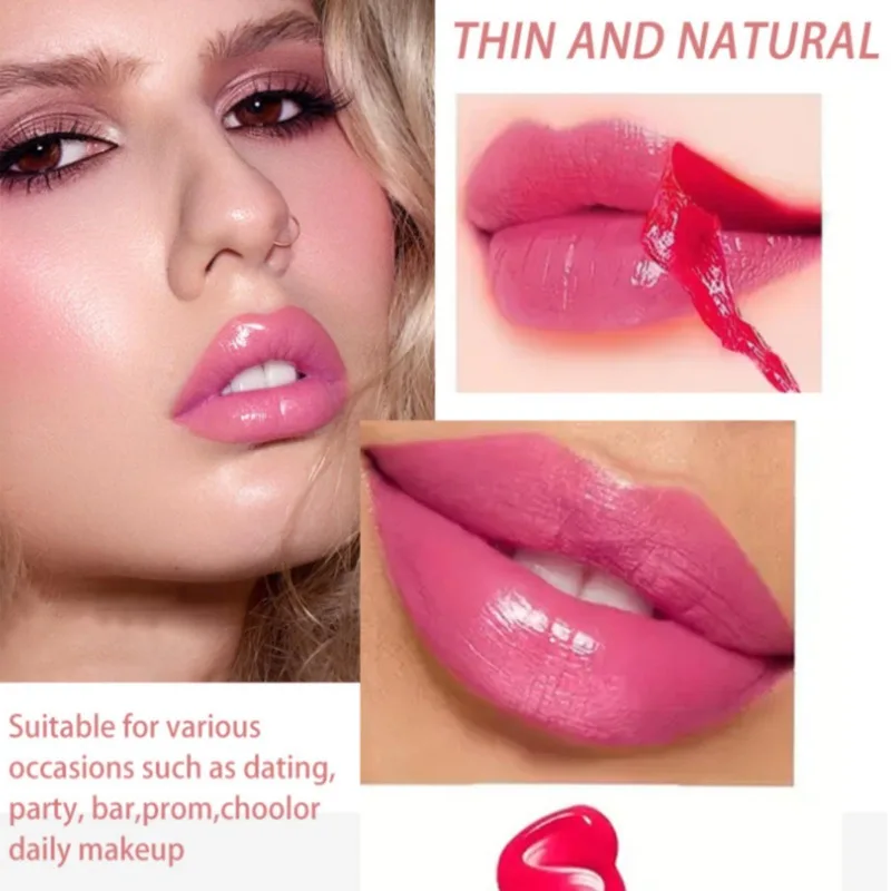 4-kolorowa szminka do ust, trwała i naturalna, malująca obrys ust, błyszczyk do ust, urocze usta, kosmetyki do ust