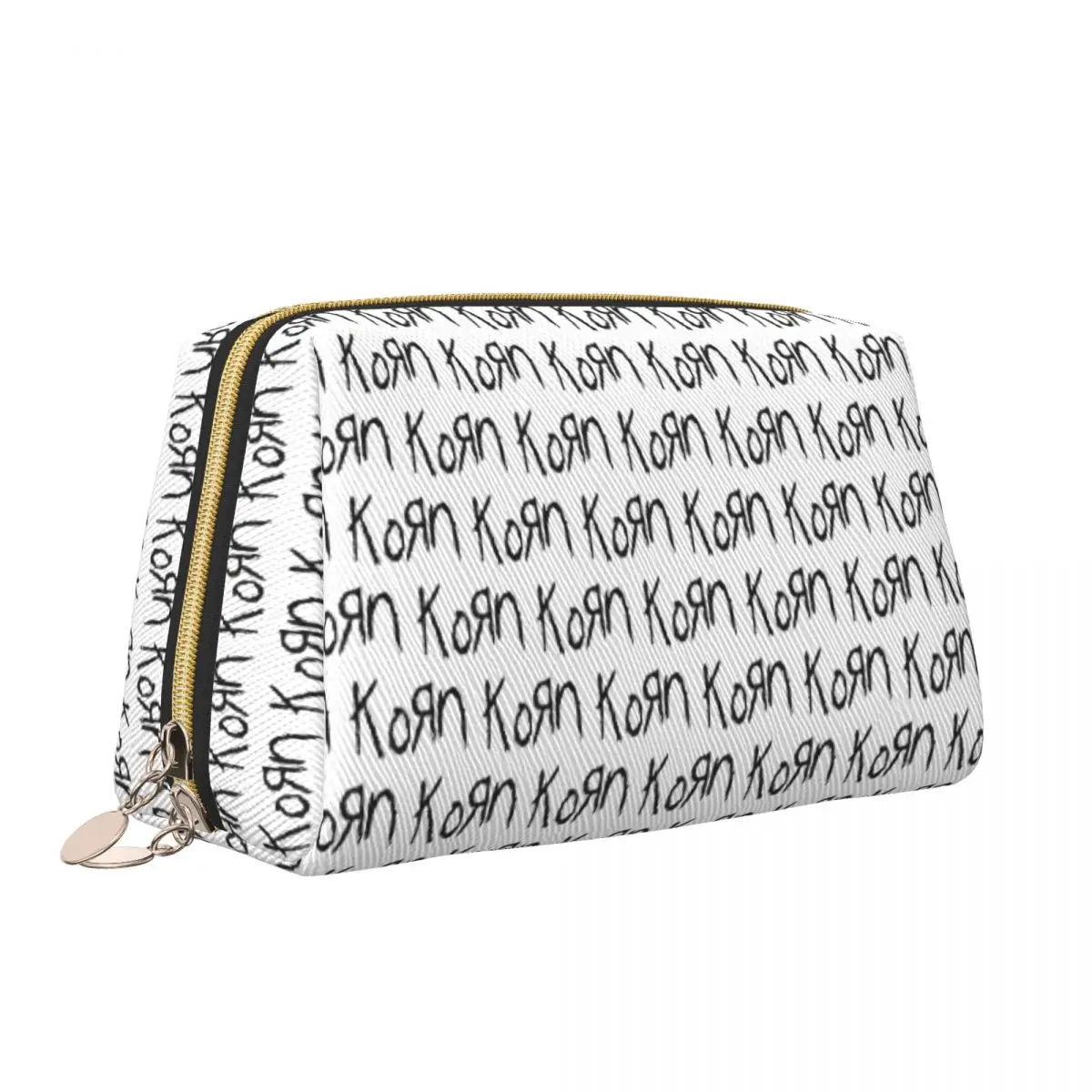 Korns Logo And Symbol Cosmetic Bag Women Cute Large Capacity Rock Band Makeup Case Beauty Storage Toiletry Bags