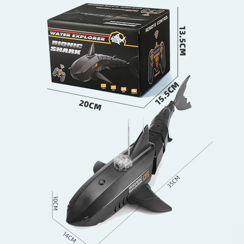 Rc Submarine With 480p Camera Underwater Boat Toy Remote Control Shark Animal Robots On Radio Controlled Boats Toys For Children