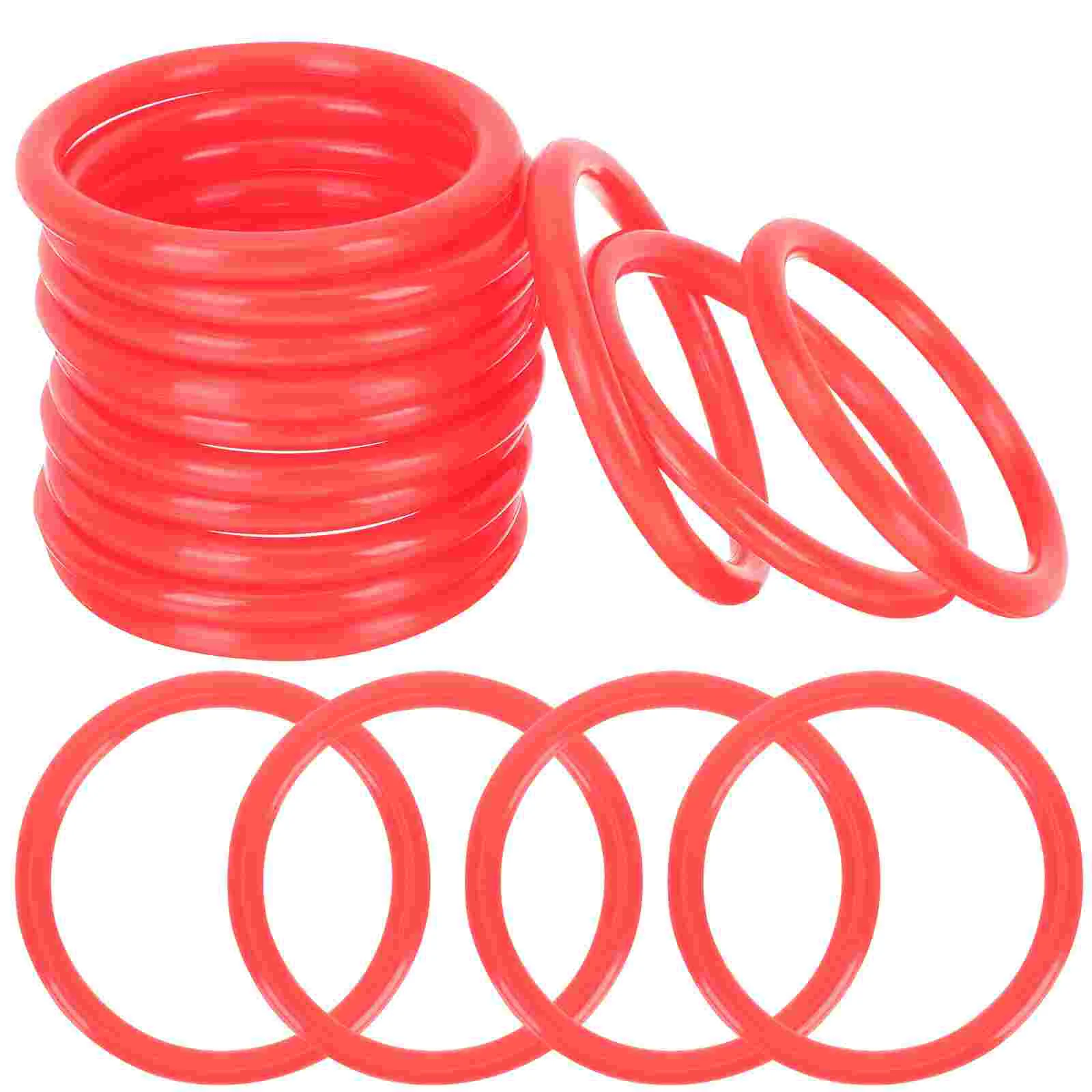 

24 Pcs Ring Toss Plastic Rings Party Favor Games Tossing Toys for Kids Hen Interesting Throwing