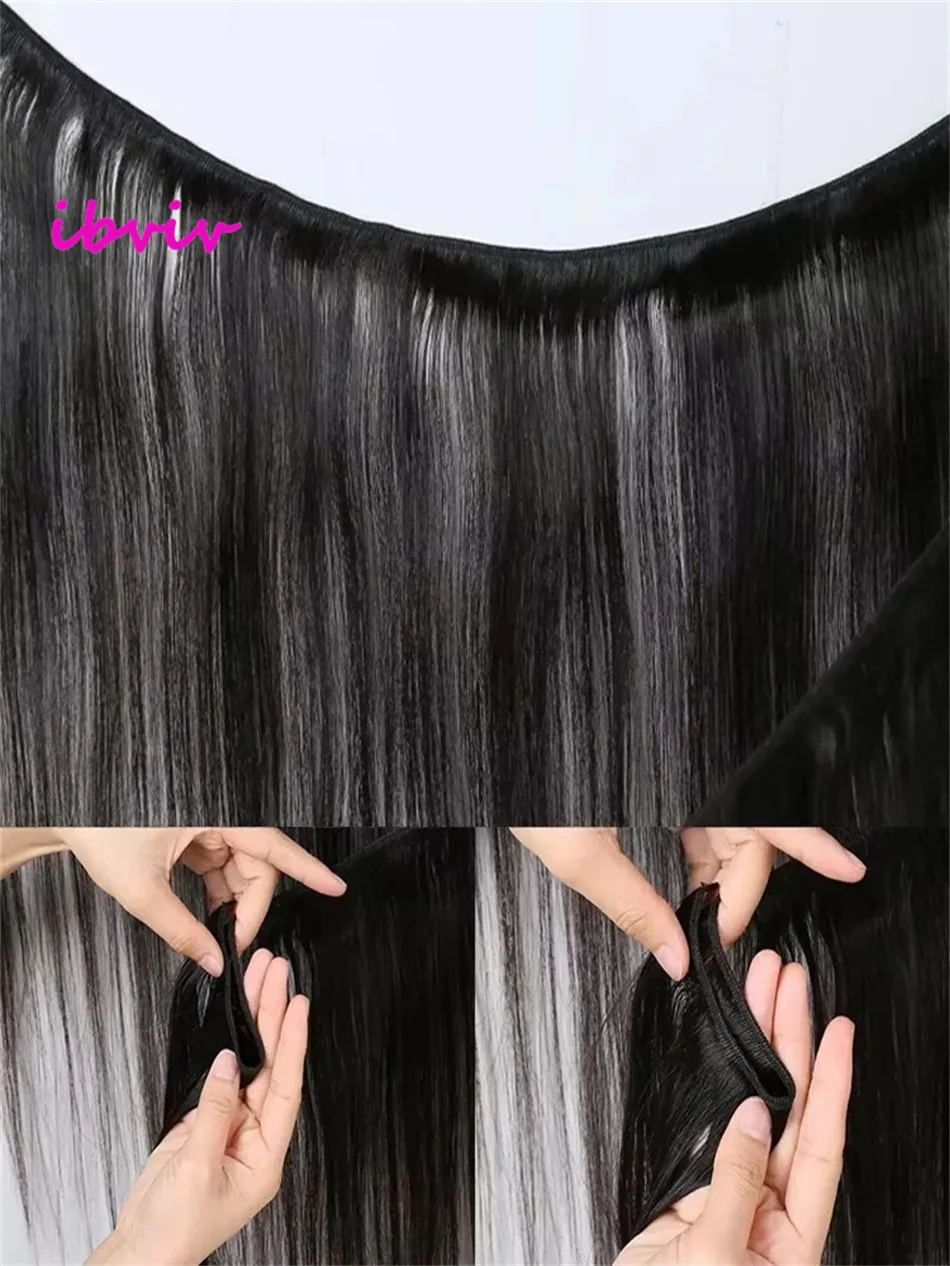 스트레이트 생인모 번들 미가공 브라질리언 위빙 생인모 표백 100% 인모 연장 더블 드로운 헤어 웨프트