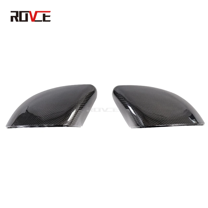 ROVCE Real Carbon Fiber Rearview Mirror Cover Wing Cap for Ranger Rover Vogue 13-22 /Sport L494 14-17 /Discovery 5 15-24