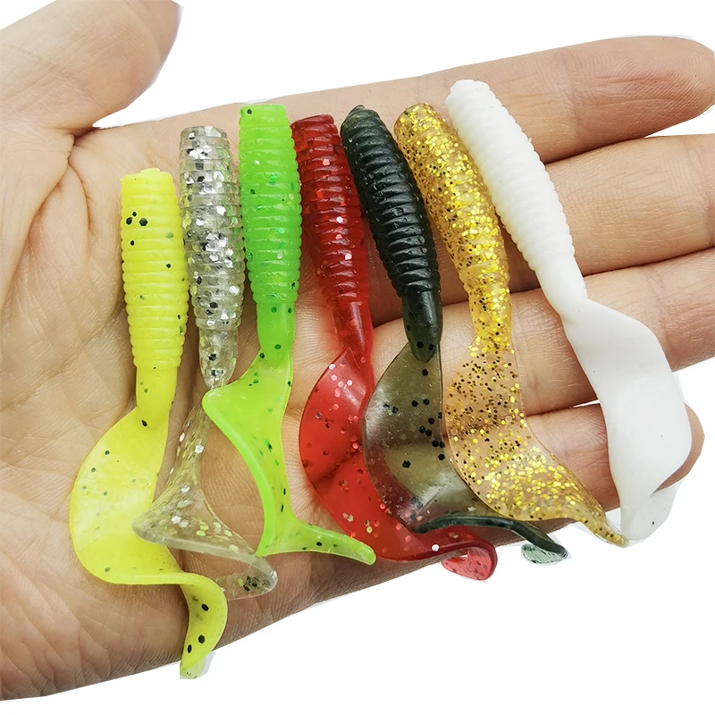 15 Stück Angelköder, weicher Köder, künstlich, 5,5 cm/2,16 Zoll/2 g