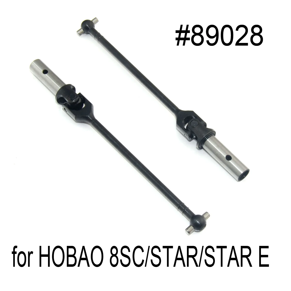2pcs HOBAO 89028 CVD Metal Drive Shaft Universal Joint For 89028 8SC/STAR/STAR E
