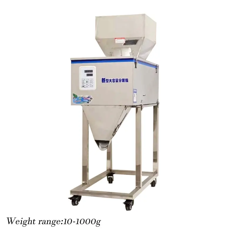 Automatic Weighing Rack Machine 10-1000g Stainless Steel Granular Powder Packaging Filling Machine for Business & Industrial Use