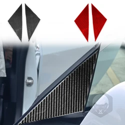 Carbon Fiber Car A pillar Front Window For Tesla Model Y 2020-2023 Decorative Exterior Modification Car Accessories