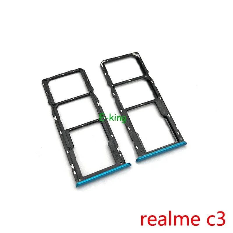 For OPPO Realme C3 C11 C15 C17 C20 C21 C21Y C25 C25Y C30 C30S C31 C33 C35 C55 Sim Card Slot Tray Holder Sim Card Reader Socket