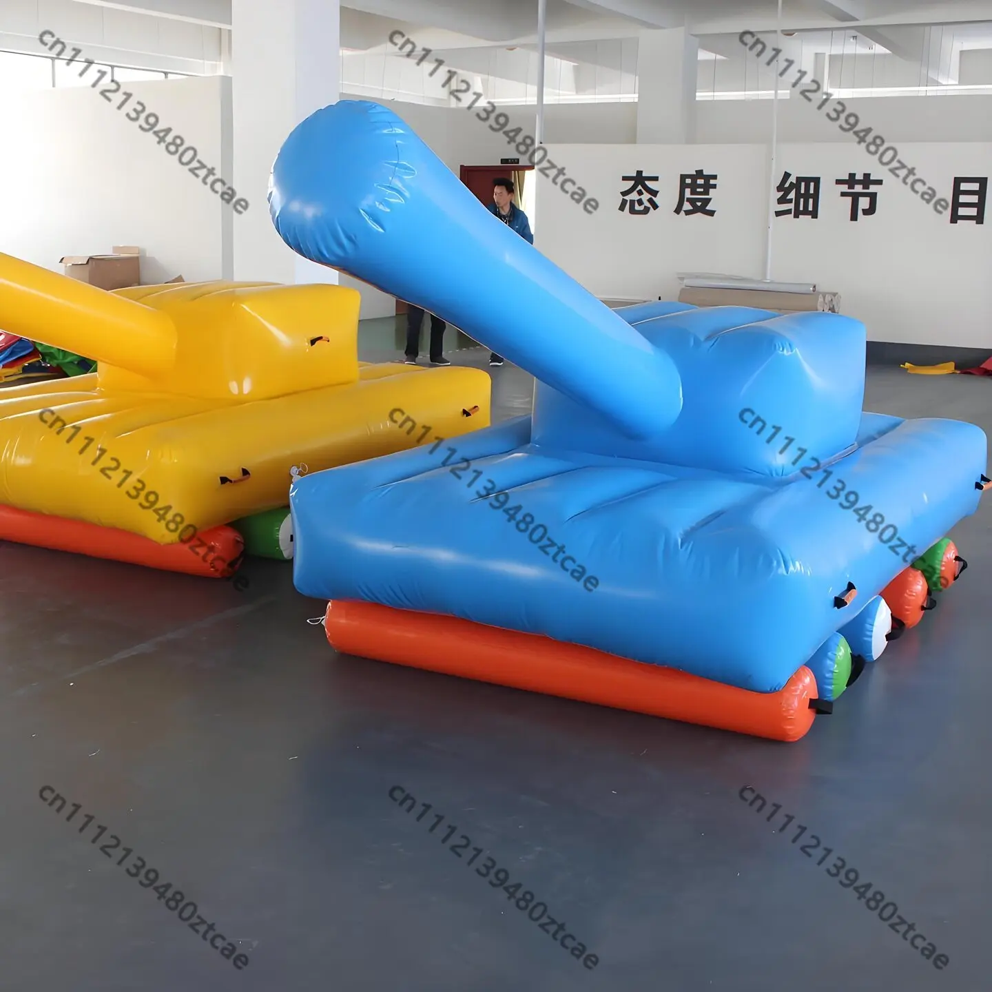 Inflatable Rolling Wheel Tank Game Fun Sports Prop Outdoor Team Building Group Interactive Activity Equipment