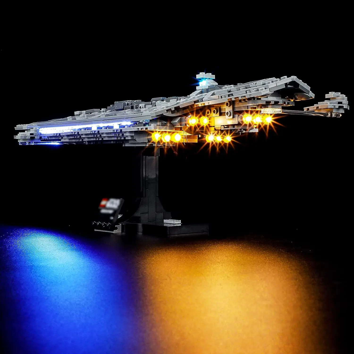 Hprosper 5V LED Light 75356 Executor Super Star Destroyer Decorative Lamp With Battery Box (Not Include Lego Building Blocks)