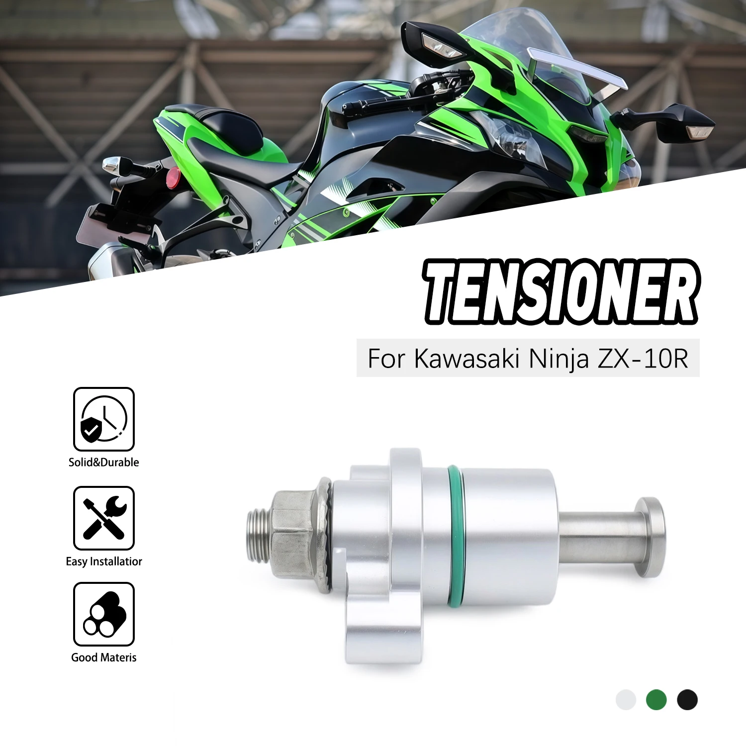 

Натяжитель цепи ГРМ для мотоциклов Kawasaki Ninja ZX-10R ZX10R ZX-10RR 2004-2018, артикул 12048-0088, ручной, в сборе