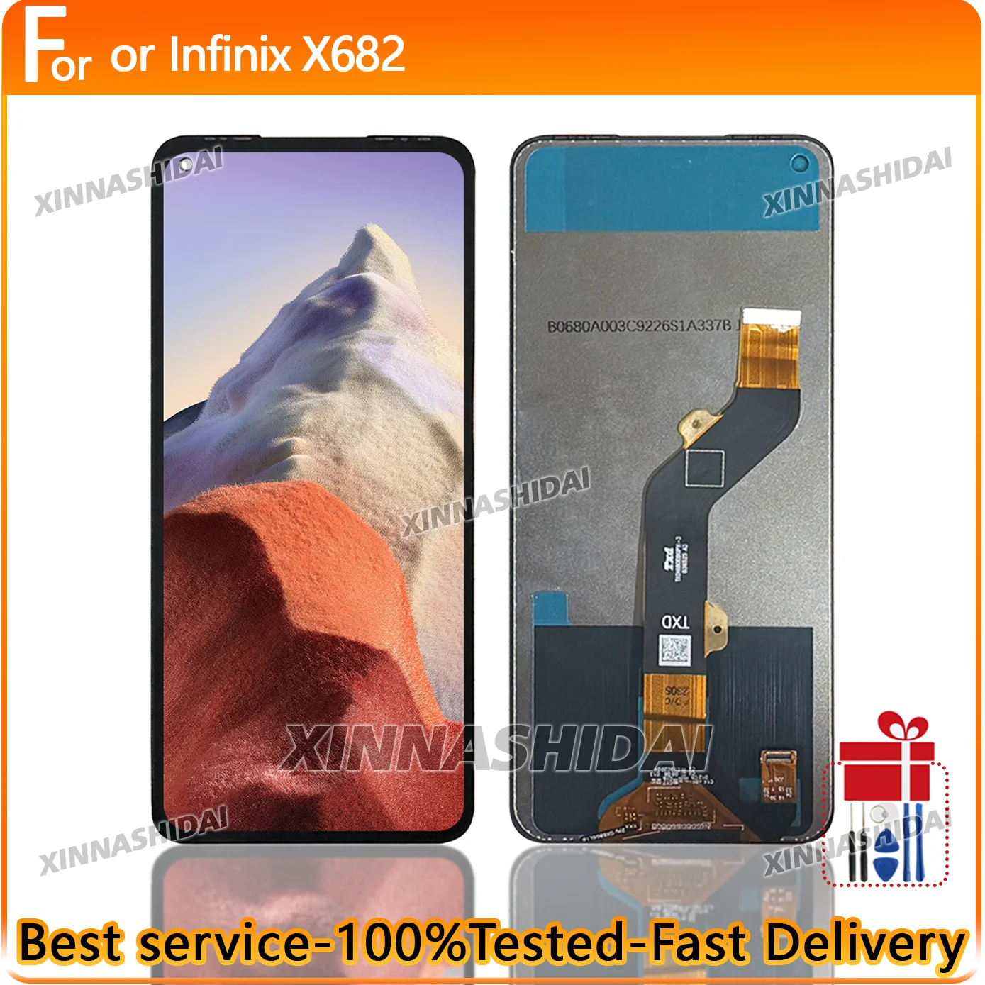 Getestetes NEUES LCD-Display für Infinix X682, LCD-Display-Ersatz, Touchscreen-Digitizer für Infinix X682, Display-Ersatzteile