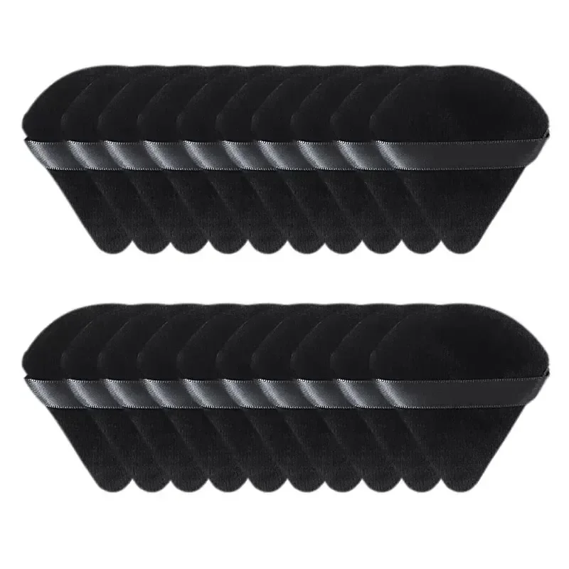 10/20Pcs Triangle Velvet Powder Puff Mini Face Makeup Sponge Cosmetics Washable Lightweight Soft Makeup