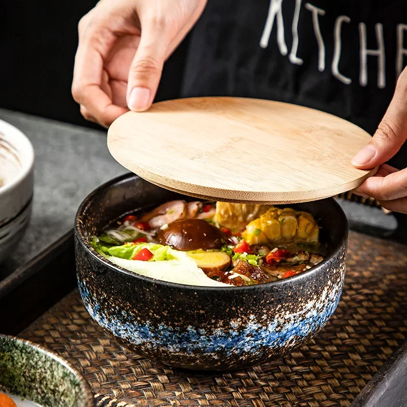 LingAo Japanese Ceramic Rice Noodle Bowl and Noodle Bowl
