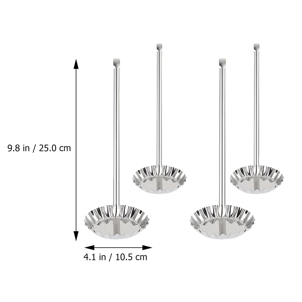

4pcs Meatloaf Molds Stainless Steel Spoons Long H Kitchen Utensils Scoops Meat Ball Tools Baking Cooking Radish Pancakes