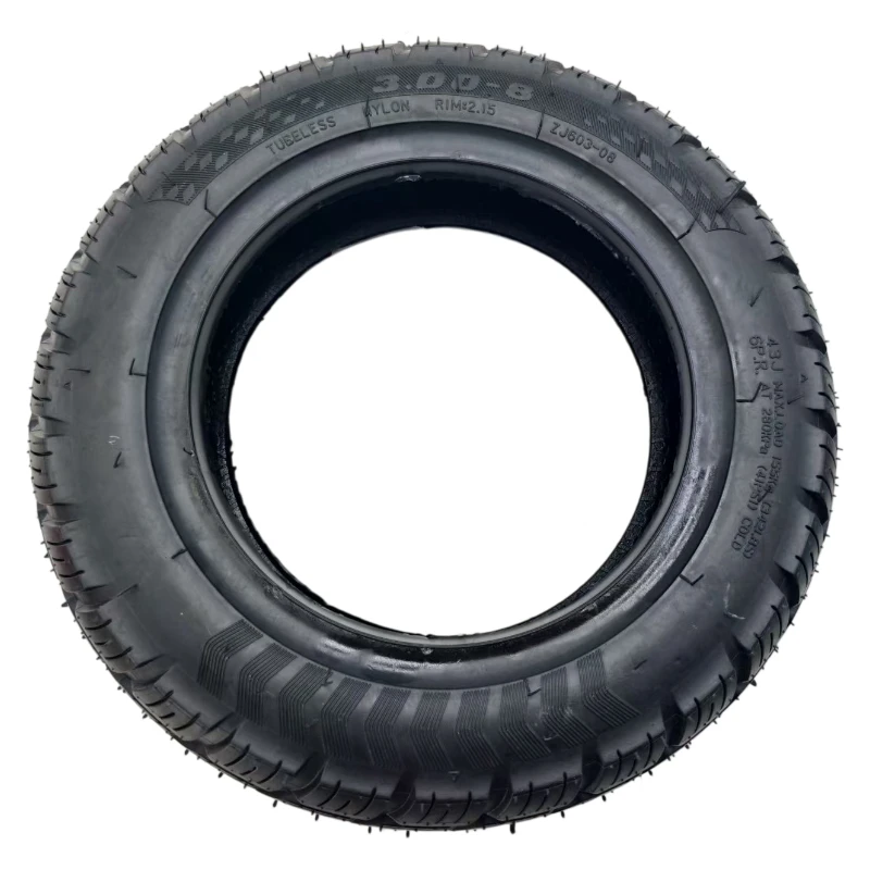 NEW 300-8 Blade Grain Tubeless Vacuum Tire for Reinforced Anti Puncture Rubber Tyre for Motorcycle Scooter