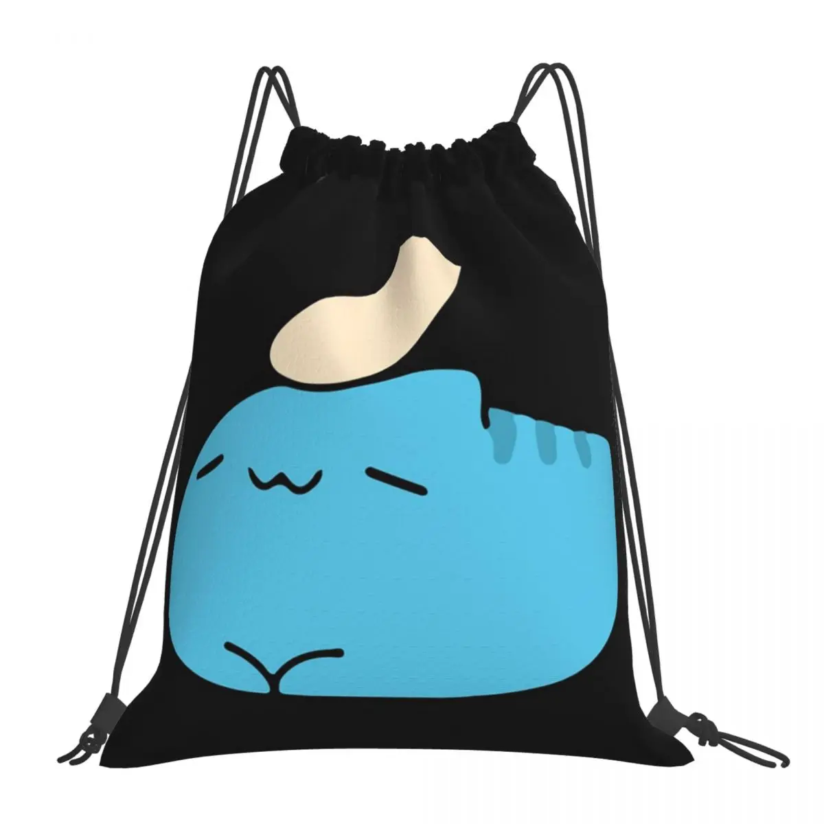 

Comic Cat Bugcat Capoo Bug Cat Backpacks Casual Drawstring Bags Drawstring Bundle Pocket Storage Bag BookBag For Travel Students