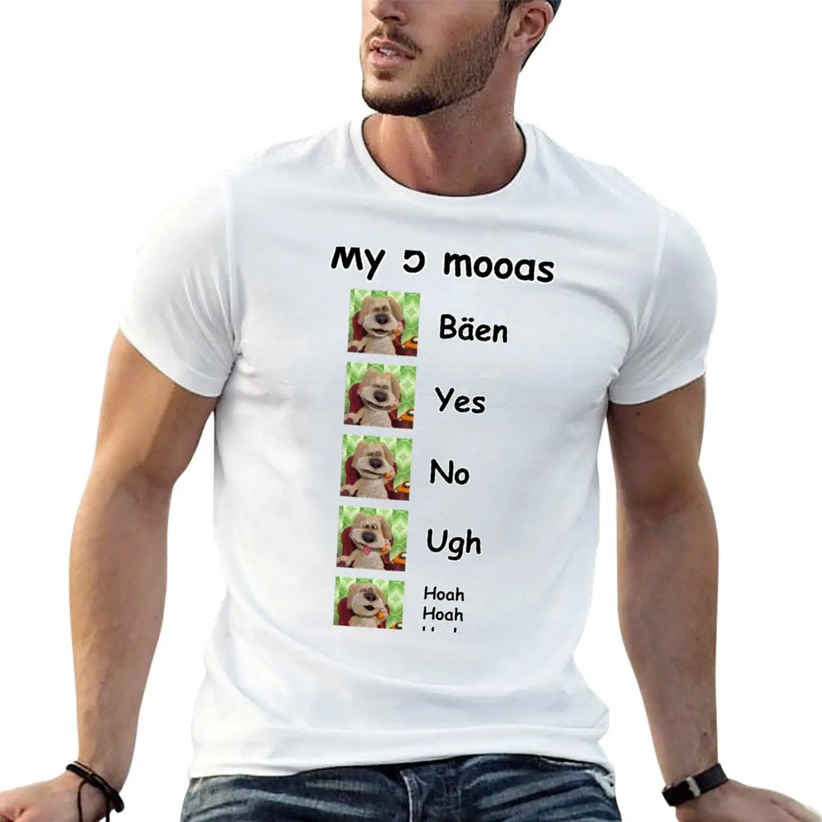 Talking Ben Voice Lines T-Shirt Casual Daily Wear Short Sleeve Top