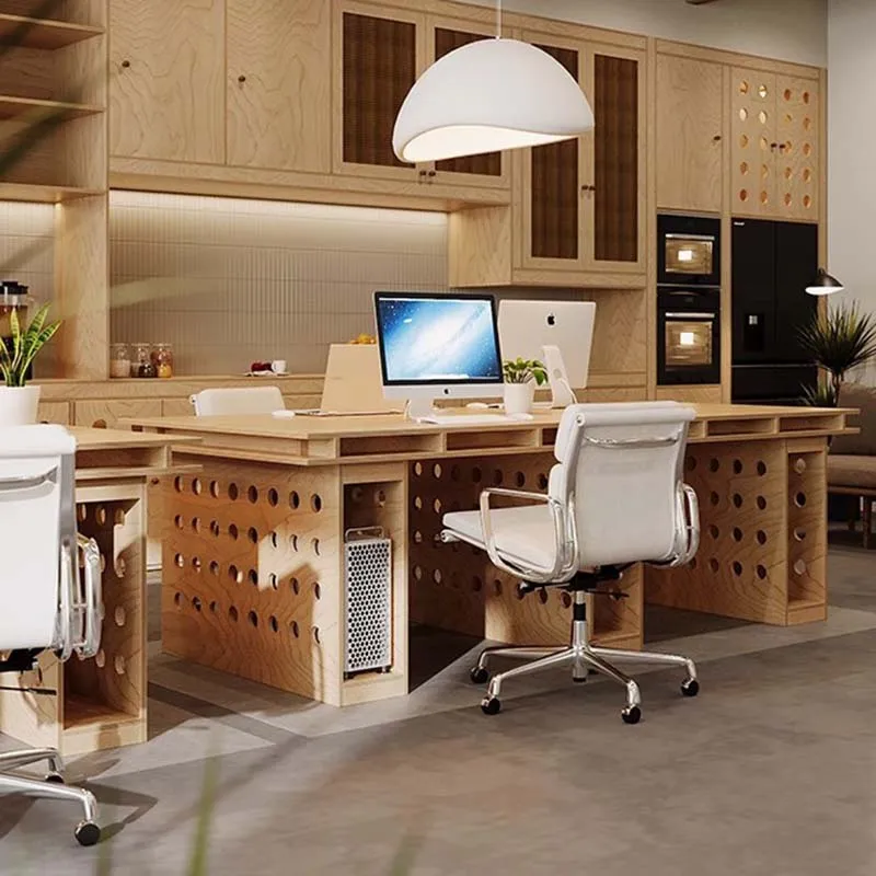 Unique Designer Office Desk Organizer Classic Vintage Storage Office Desks Drawers Reception Escritorios Office Furniture