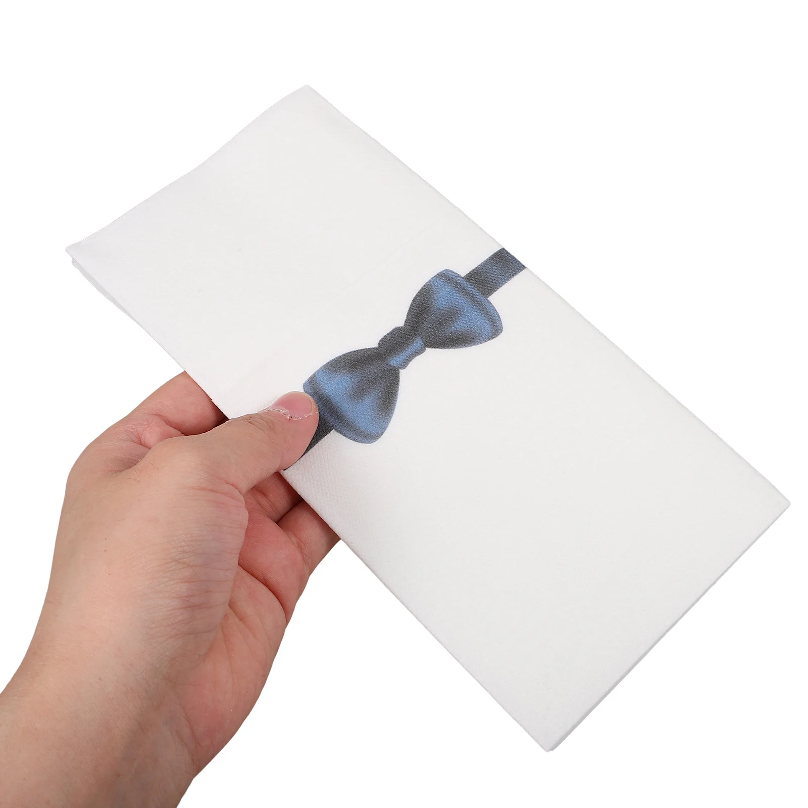 50pcs Knife Fork Napkin Pad Tableware Packing Napkins For Restaurant Hotel Kitchen Use White Disposable Guest Towels Compact