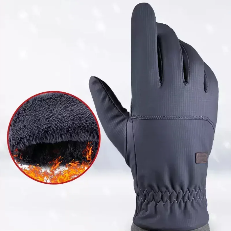 Winter Warm Cycling Gloves Men Women Waterproof Touch Screen Snow Bicycle Ski Gloves Full Finge Antislip Motorcycle Gloves