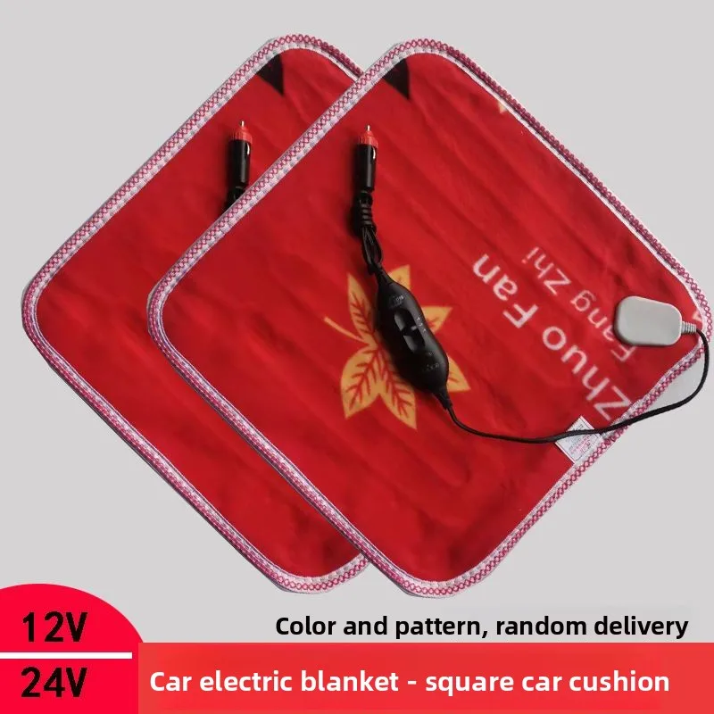 

12V 24V Car Seat Heater with Cigarette Lighter Plug Universal Heated Cushion for Truck Sedan