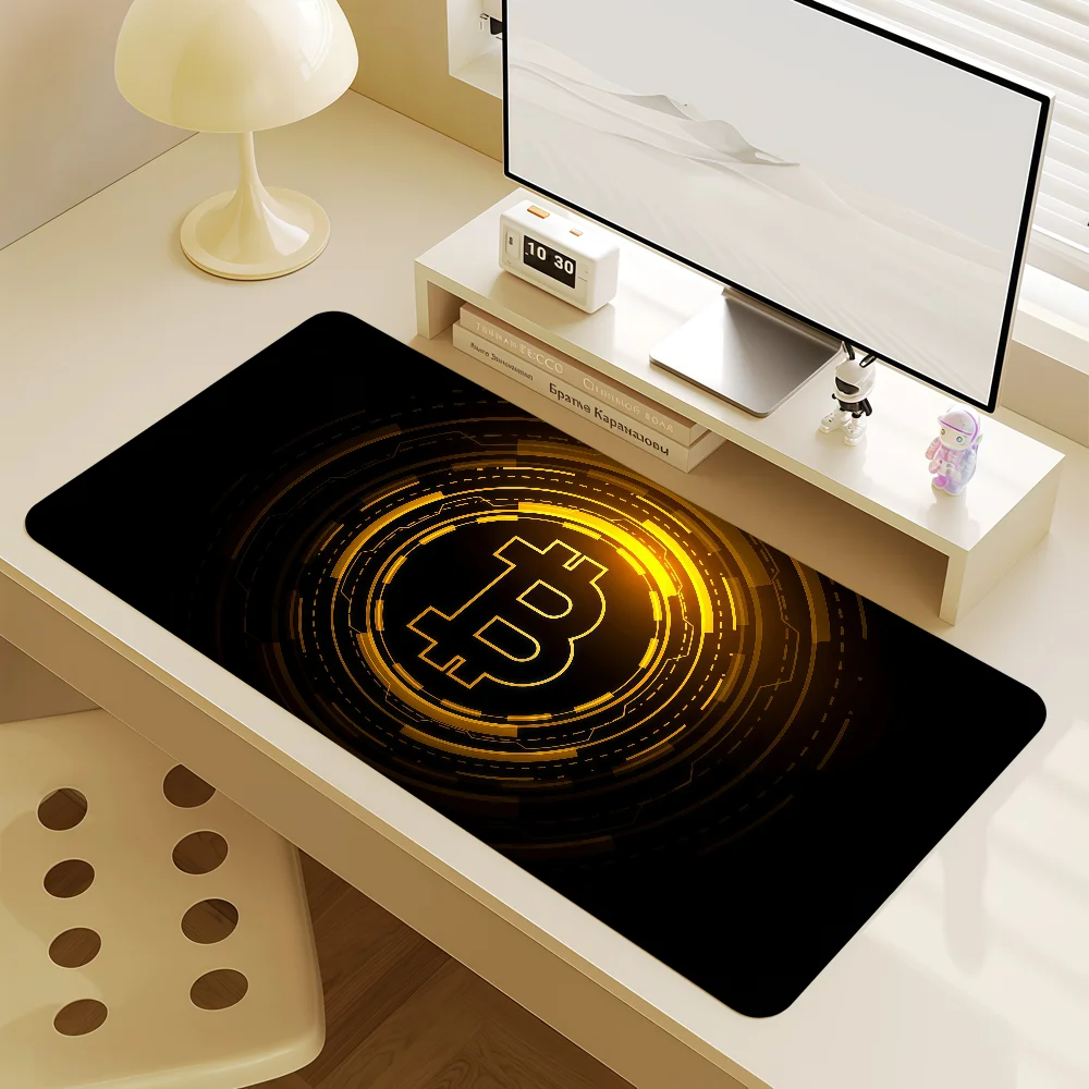 Mouse Pad MousePad Non-slip B-Bitcoin Lockedge Office Student Gaming Thickened Large Writing Digital Pad Currency Cushion