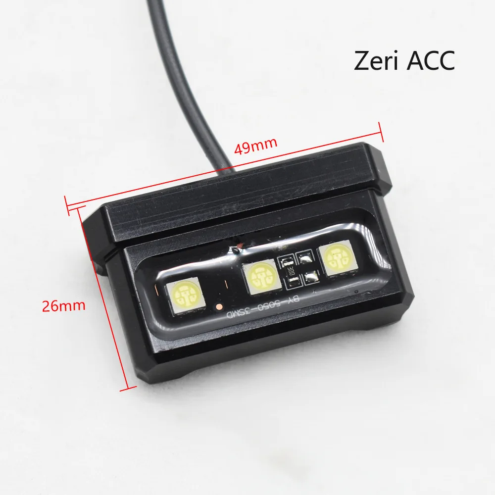 

Zeri ACC Motorcycle license plate frame lamp waterproof aluminum alloy small taillight fender rear lamp aircraft license