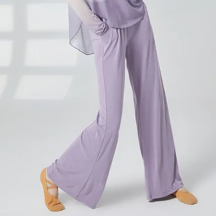 

Wide leg pants women's straight loose body pants spring and summer new large skirt classical dance pocket