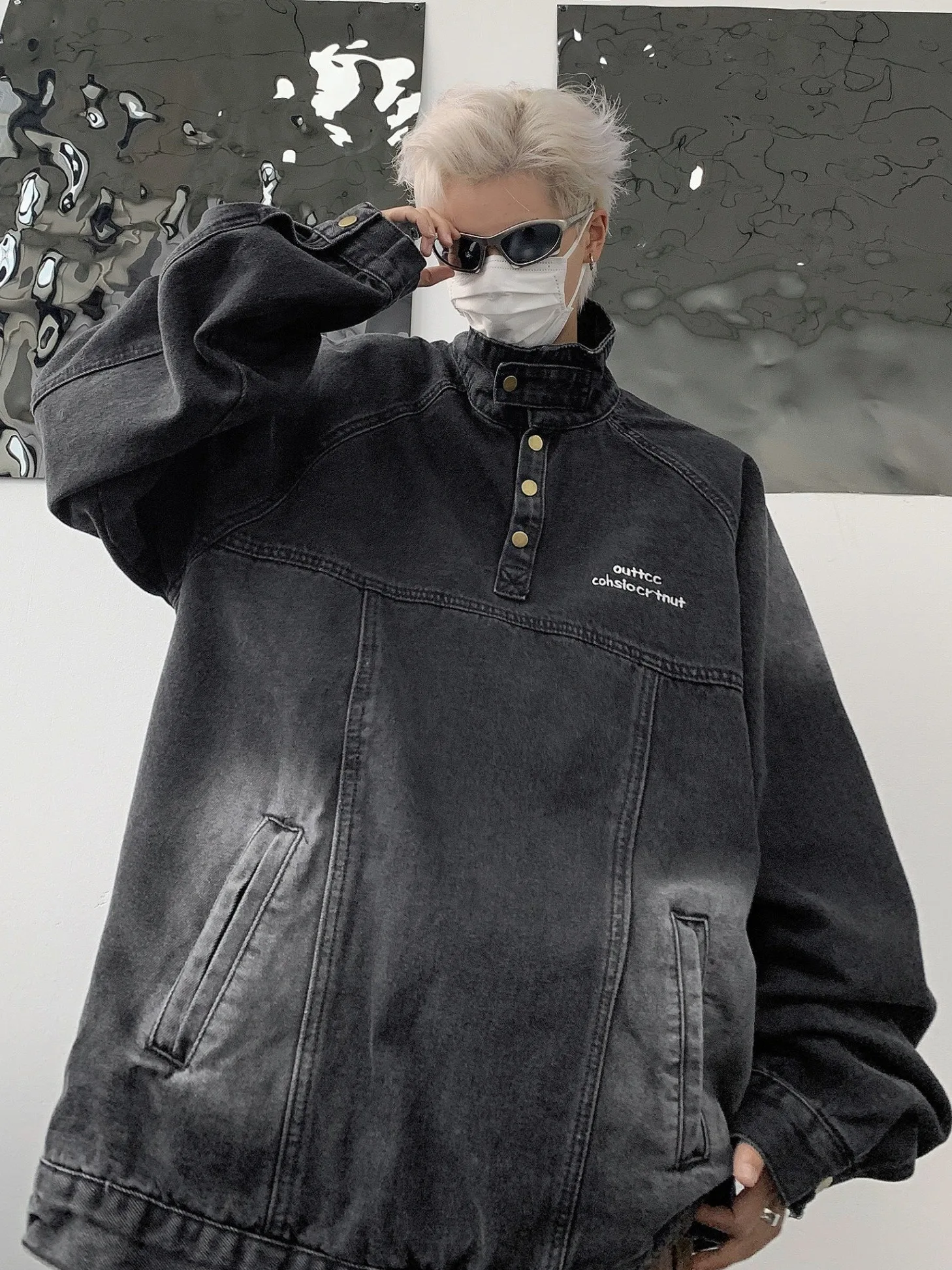 

Мужская джинсовая джинсовая куртка в стиле ретро, модная свободная верхняя одежда, японская рабочая одежда, толстовка с джетом, модный топ