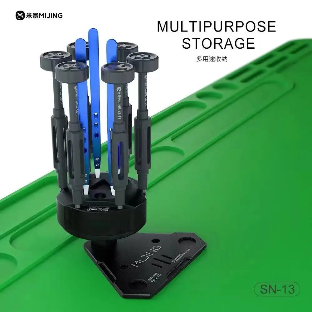 MIJING Rotating Wheel Screwdriver Storage Rack/Mobile screwdriver/Soldering Tips Holder/Mobile Repair tools holder