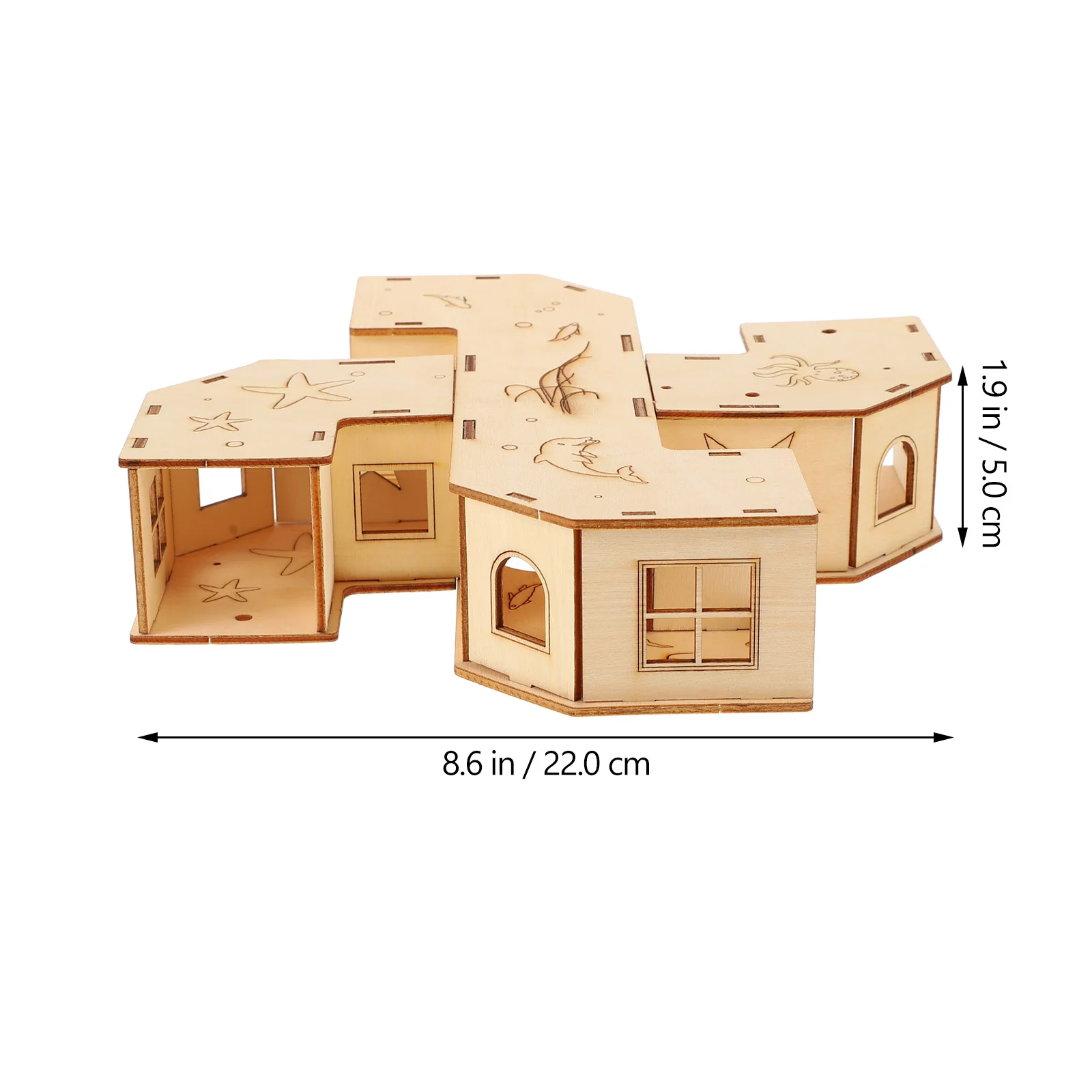 Rabbit Tunnel Hamster Toy Cage Accessories Pet Guinea Pig Wooden Baby Infant Toys