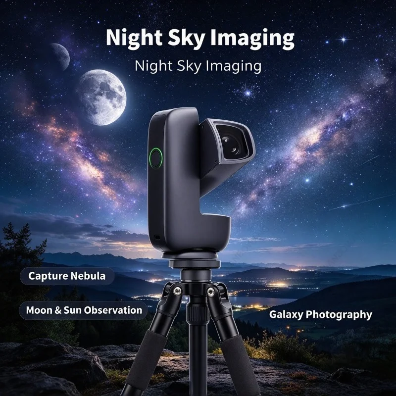 S30 Pro Equatorial Mount, 840g Smart Astronomical Telescope,360° Rotatable Base, Supports 90s Long Exposure for Astrophotography