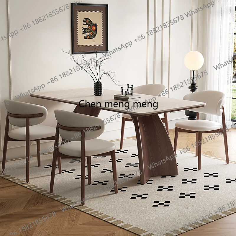 

Newclassic Luxury Dining Table Nordic Modern Italian Center Entrywaydining Table Drinks Designer Wood Muebles Kitchen Furniture