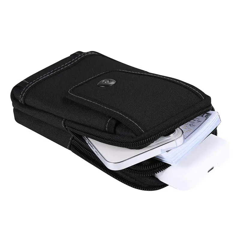 Tactical Molle Bag Sports Belt Waist Bag Men Double Layer Mobile Phone Pouch Camping Hunting Fanny Pack Utility EDC Pack