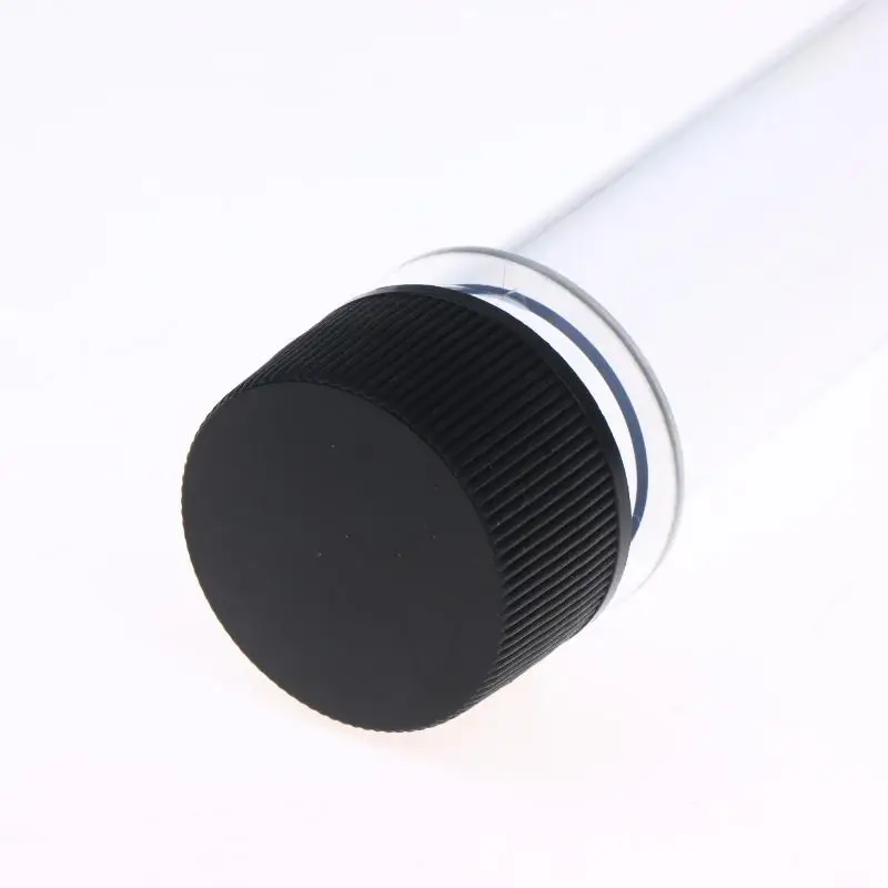 1 Stück transparente, zylindrische, nachfüllbare Plastikflasche, 40 ml, PET-Reagenzglasflasche für Masken, Süßigkeiten, Datenkabel, Maskierpapier – Detail 13