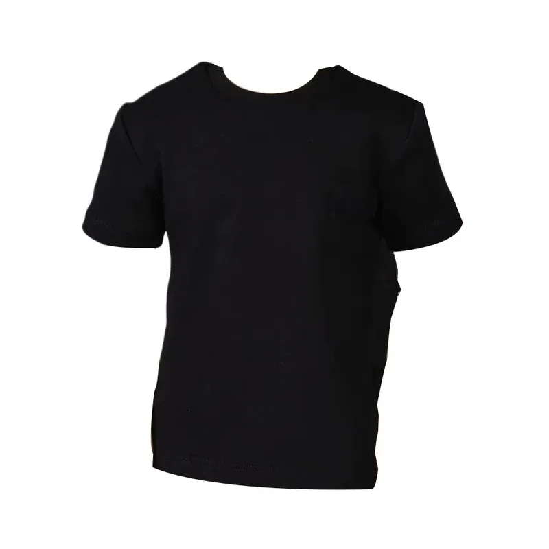 

1/4 1/3 Doll's Clothes for 45/70/73/75/77cm Male Bjd Doll Black Short Sleeved T-shirt Dress Up Toys Doll Accessories, No Doll