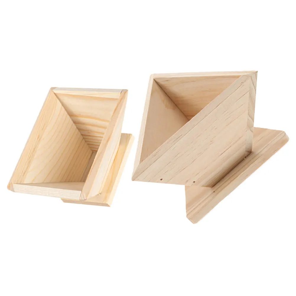 

2pcs Wooden Zongzi Mold Traditional Chinese Rice-Pudding Making Tool Creative Kitchen Accessory For Home Festival Diy