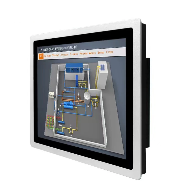 Regitech 12-19 Inch 1920x1080 Industrial All-in-One Panel PC with J4125/J6412 CPU Windows 10/Linux Wall-Mounted in Stock