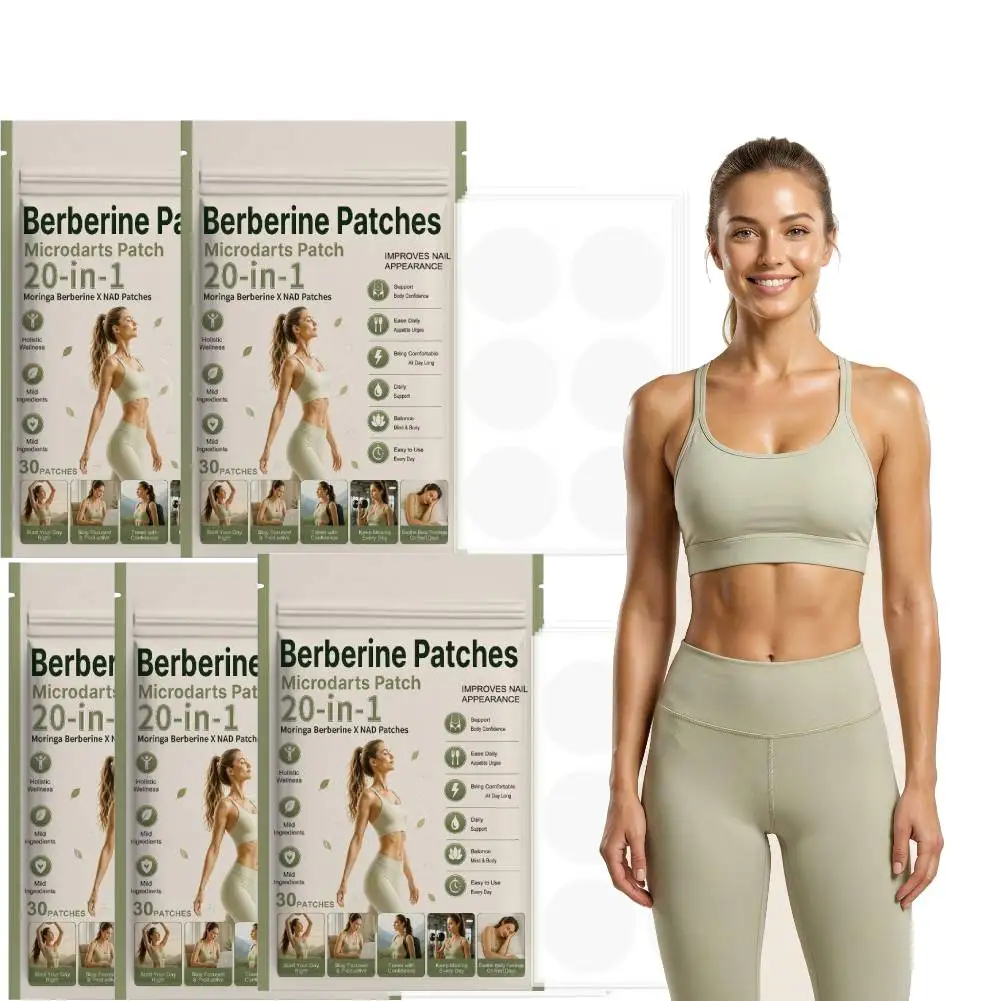 Berberine Microdart Patch Appetite Control Support Daily Wellness Patch Skin Friendly Comfortable Body Balance Care