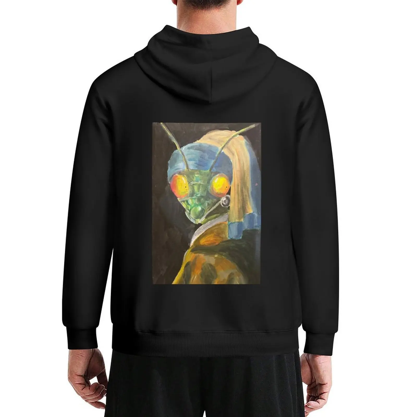 

Mantis With A Pearl Earring Hoodie korean autumn clothes men's autumn clothes fashion men men's clothes mens hoodies