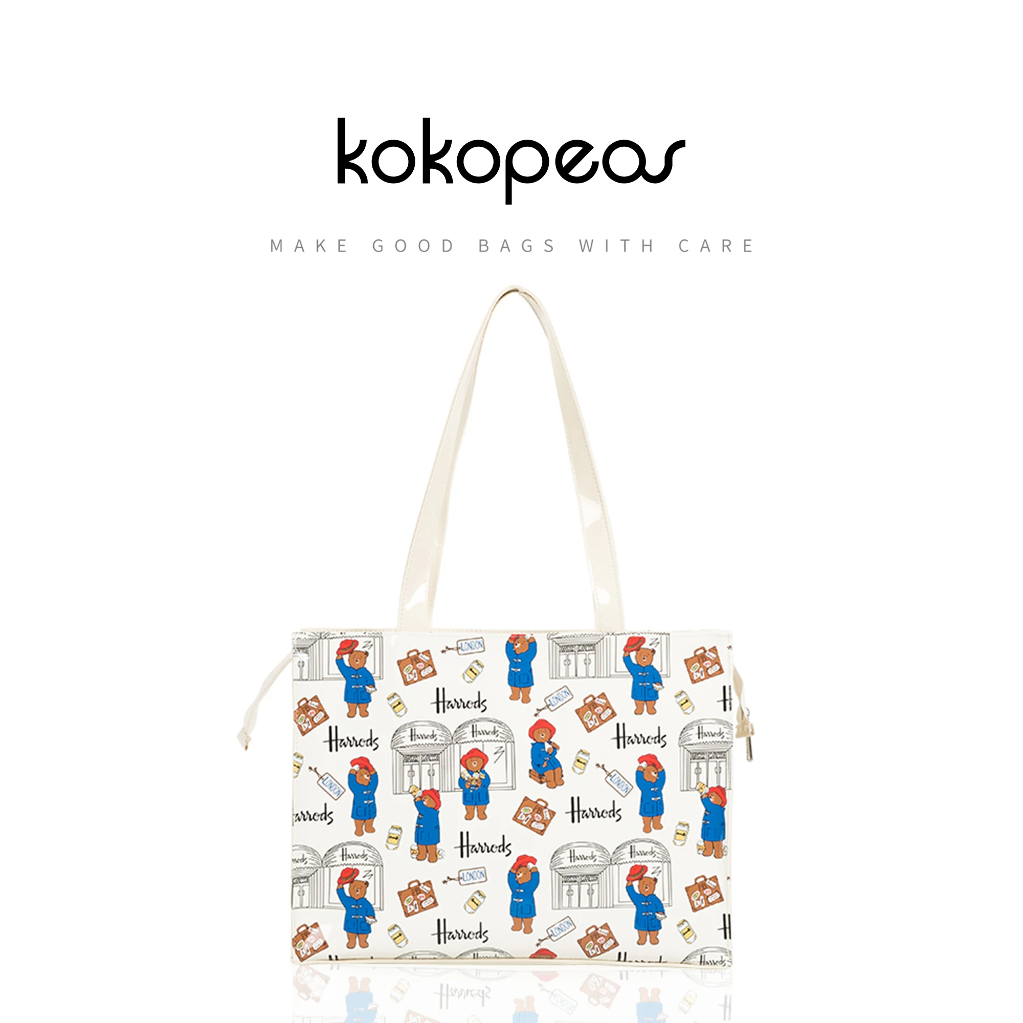 Large Eco Friendly PVC Handbag Durable Waterproof Women Summer Shoulder Beach Bag Reusable Cartoon Tote Shopper Purse