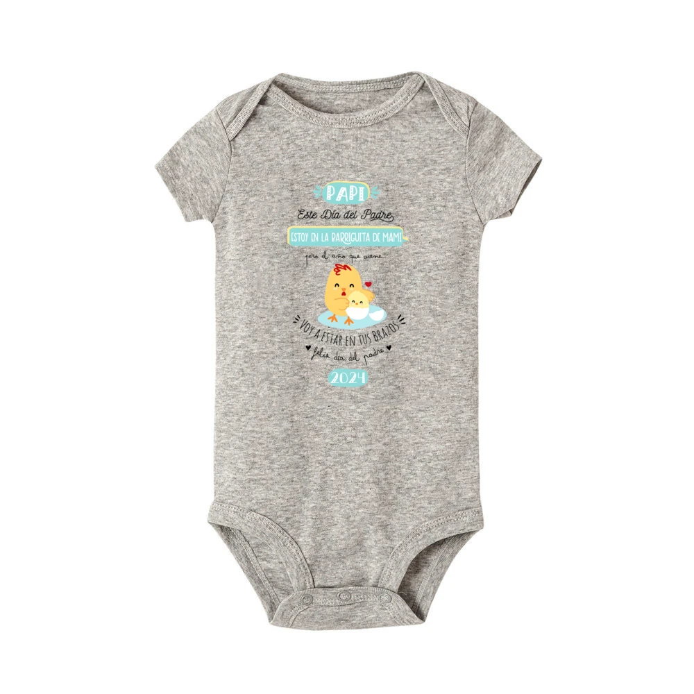 Spain Casual Girls Boys Baby Romper Pattern Print Infant Bodysuit Short Sleeve Crew Neck Newborn Jumpsuit Summer Babys Clothes