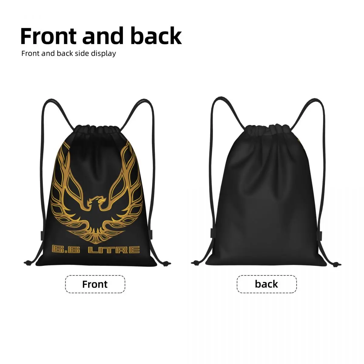 Racing Transs Bird AM Drawstring Bag Women Men Foldable Sports Gym Sackpack Training Backpacks